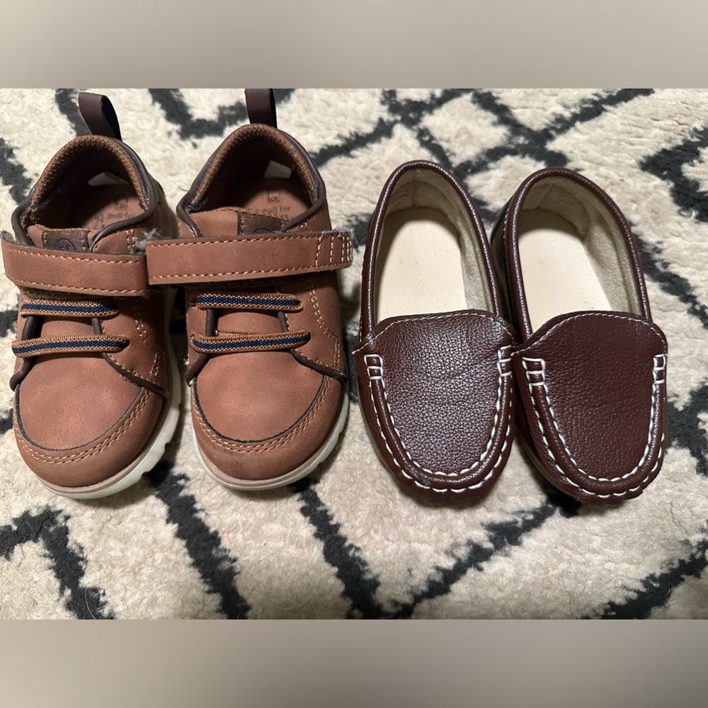Lot of 2 toddler boy dress shoes